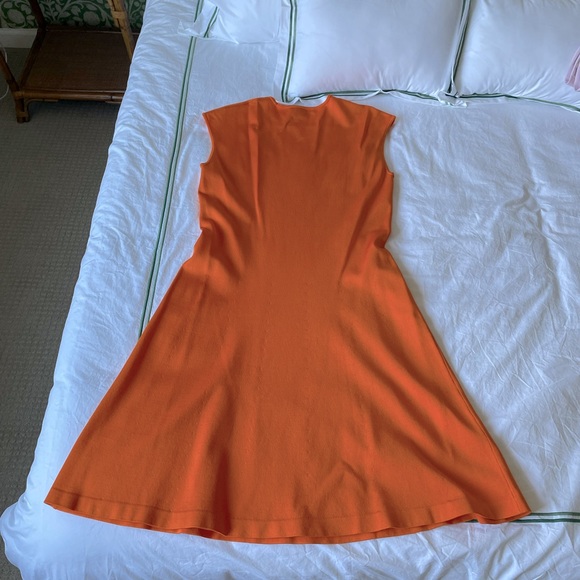 Ralph Lauren Orange Stretch Dress - Picture 2 of 6